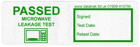   PASSED MICROWAVE Test-No Barcode