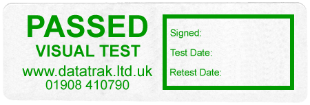 PASSED VISUAL Test-No Barcode